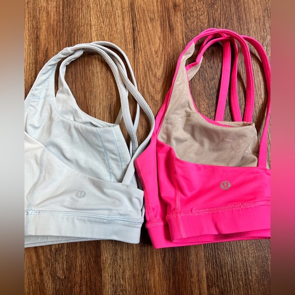 Bundle of two Lululemon Athletica Pink and Gray Sports Bras Intimates - Picture 7 of 7